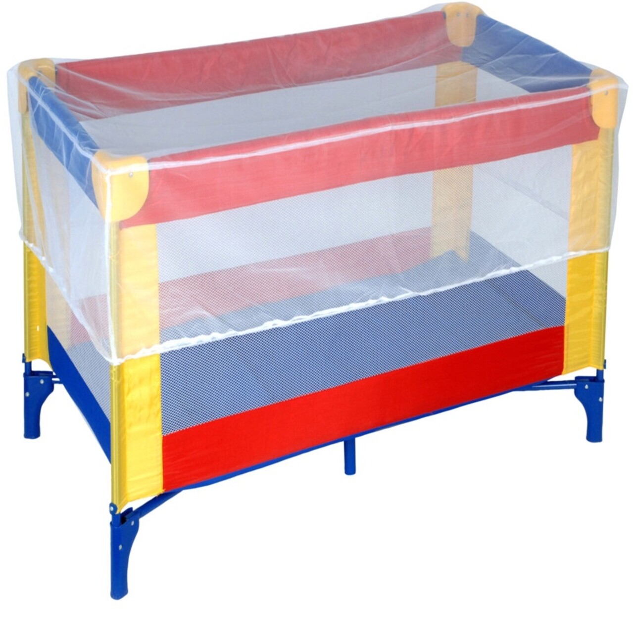 Plasa de tantari cu elastic pentru patut bebelusi, 130x70x33 cm, poliester - imagine 3